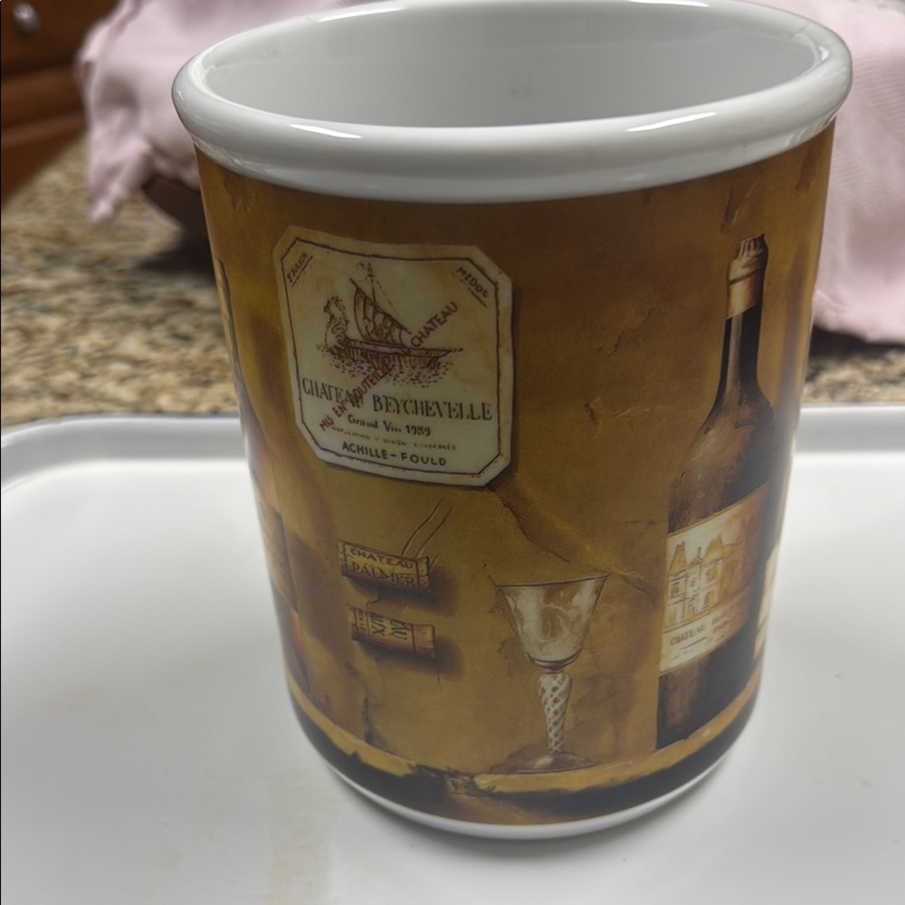 Cypress Home Utensils Holder Ceramic Wine Theme